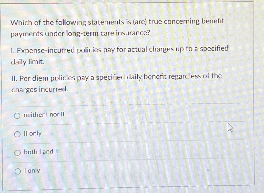 Solved Which of the following statements is (are) ﻿true | Chegg.com