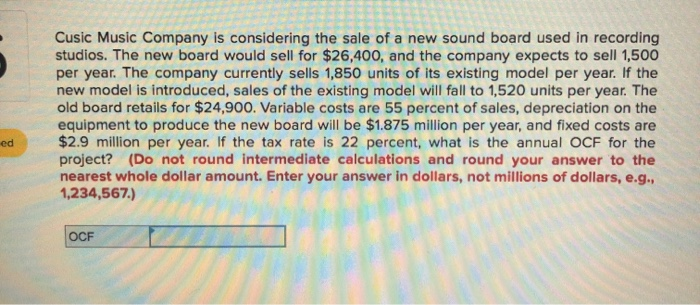 Cusic Music Pany Is Considering The Sale Of A New Chegg Cusic Music Pany Is Considering The Sale Of A New Chegg