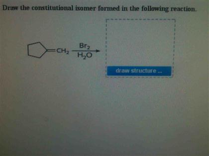 Solved Draw the constitutional isomer formed in the Chegg com