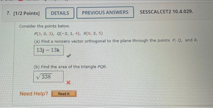 Solved Consider The Points Below. | Chegg.com