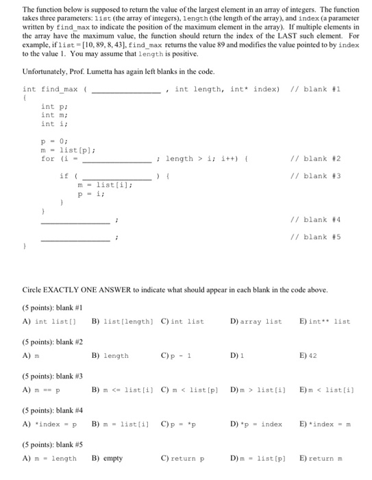 Solved The function below is supposed to return the value of | Chegg.com