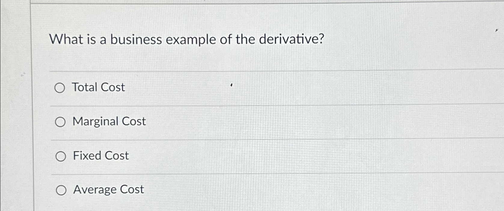 derivative of average total cost