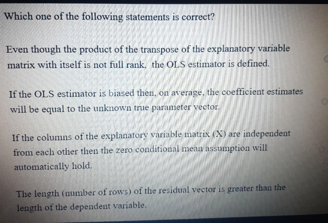 Solved Consider the following stochastic process: yt = a | Chegg.com