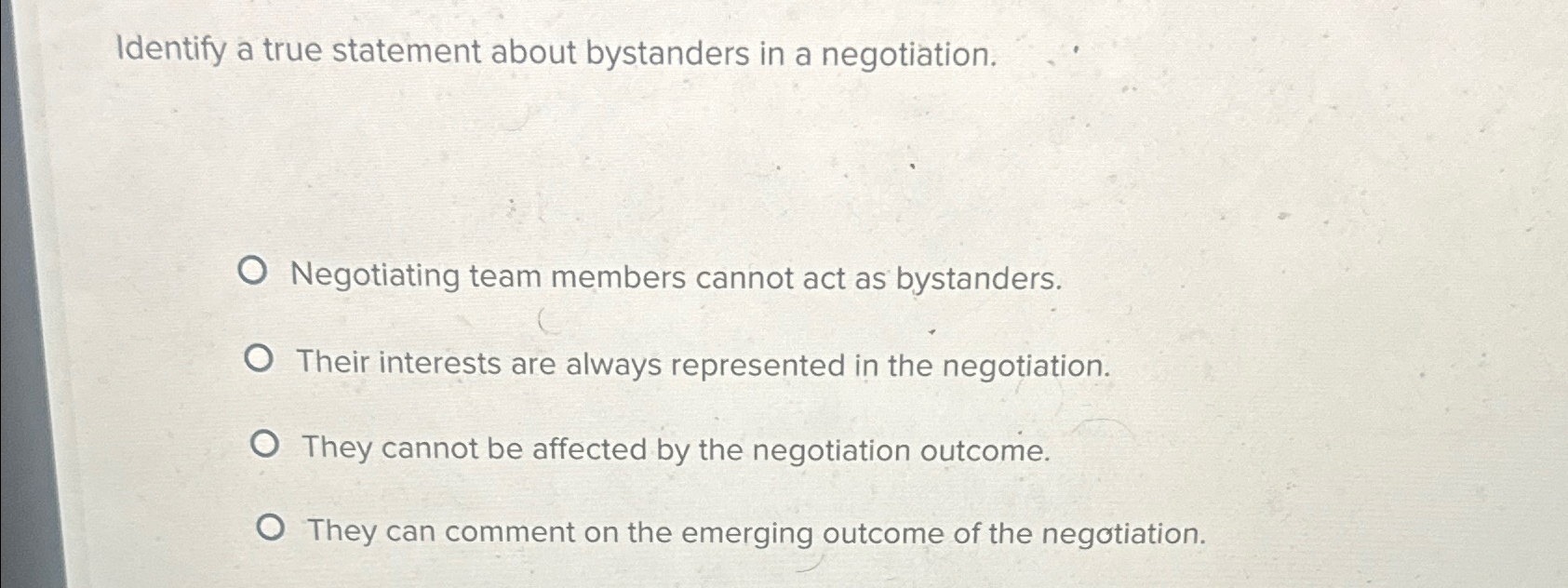 Solved Identify a true statement about bystanders in a | Chegg.com