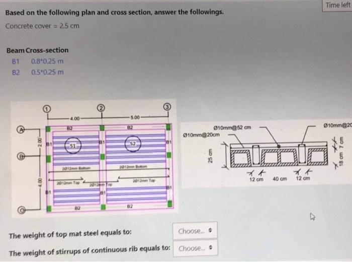 Solved Based on the following plan and cross section, answer | Chegg.com