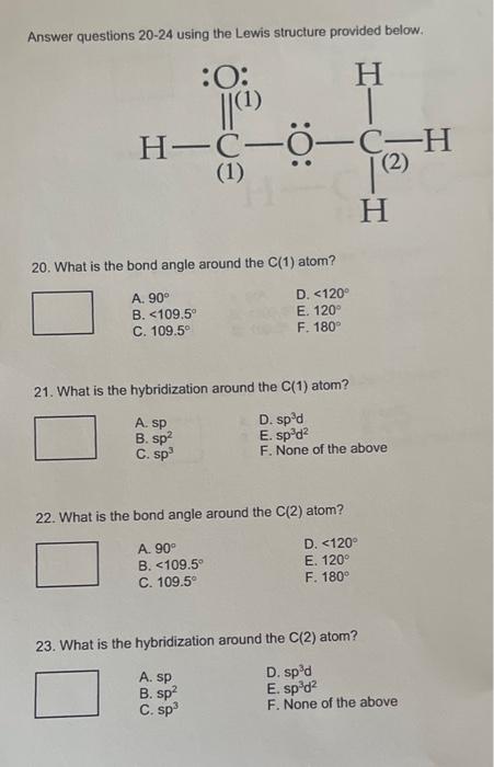 Solved 13 Determine Whether The Hybridization Around The 7106