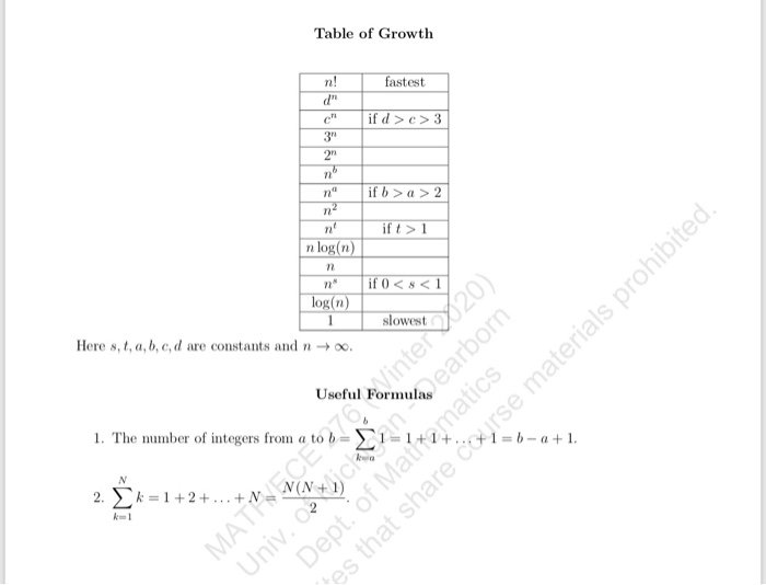 Question 4 4 Points Find The Big Estimate Of G Chegg Com