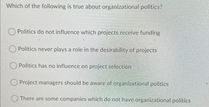 Question Which Of The Following Is True About Organizational Structures In Healthcare Facilities