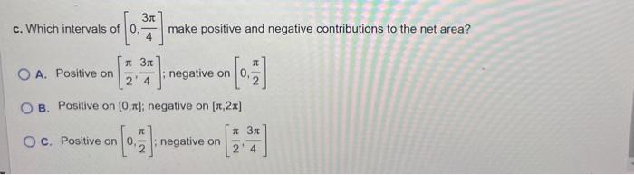 Solved The following function is positive and negative on | Chegg.com