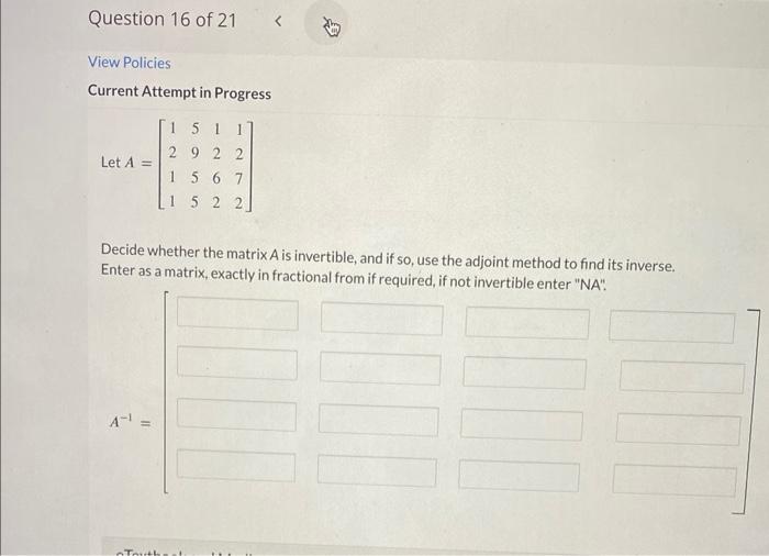 Solved Current Attempt in Progress Let | Chegg.com