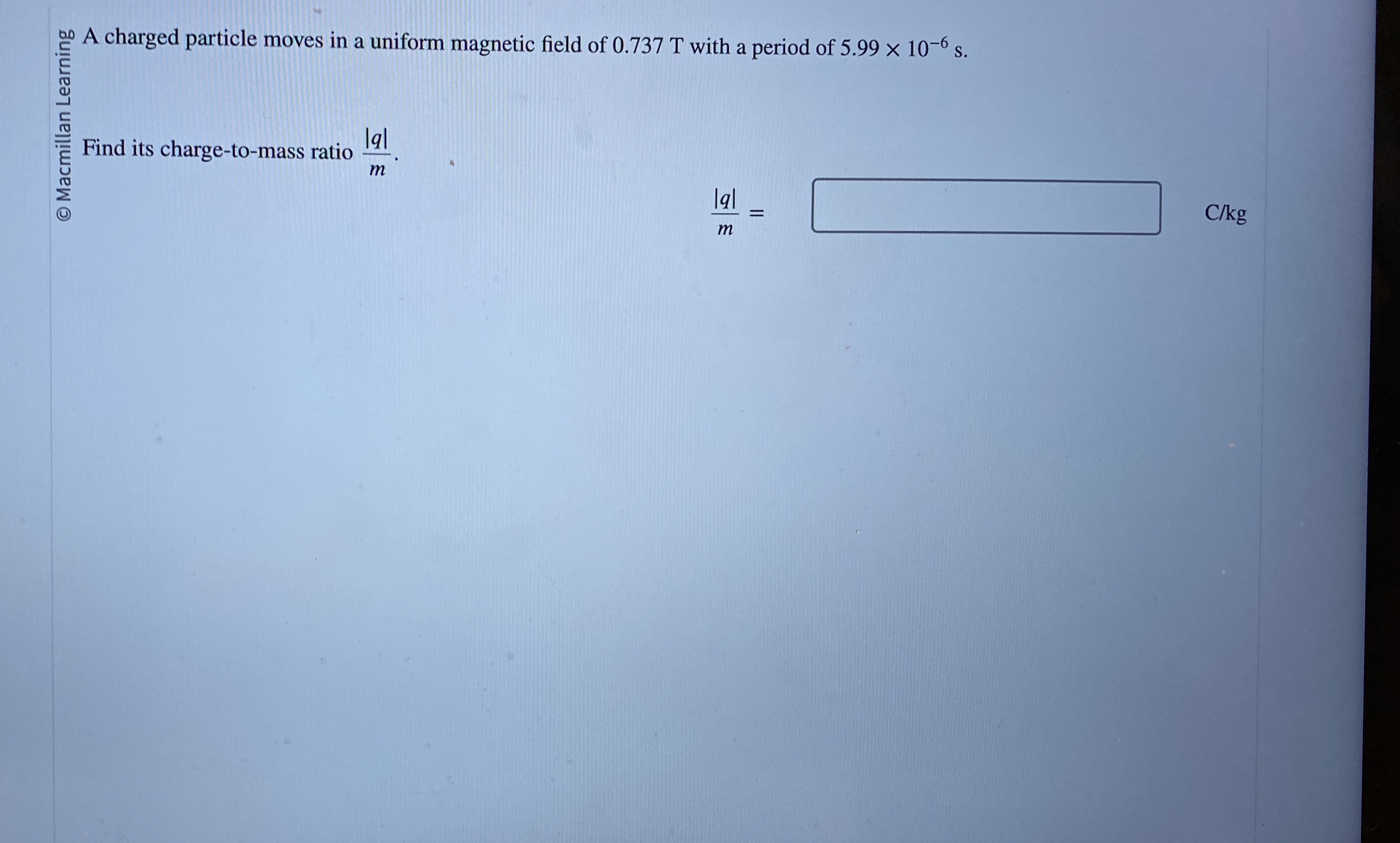 Solved .A charged particle moves in a uniform field
