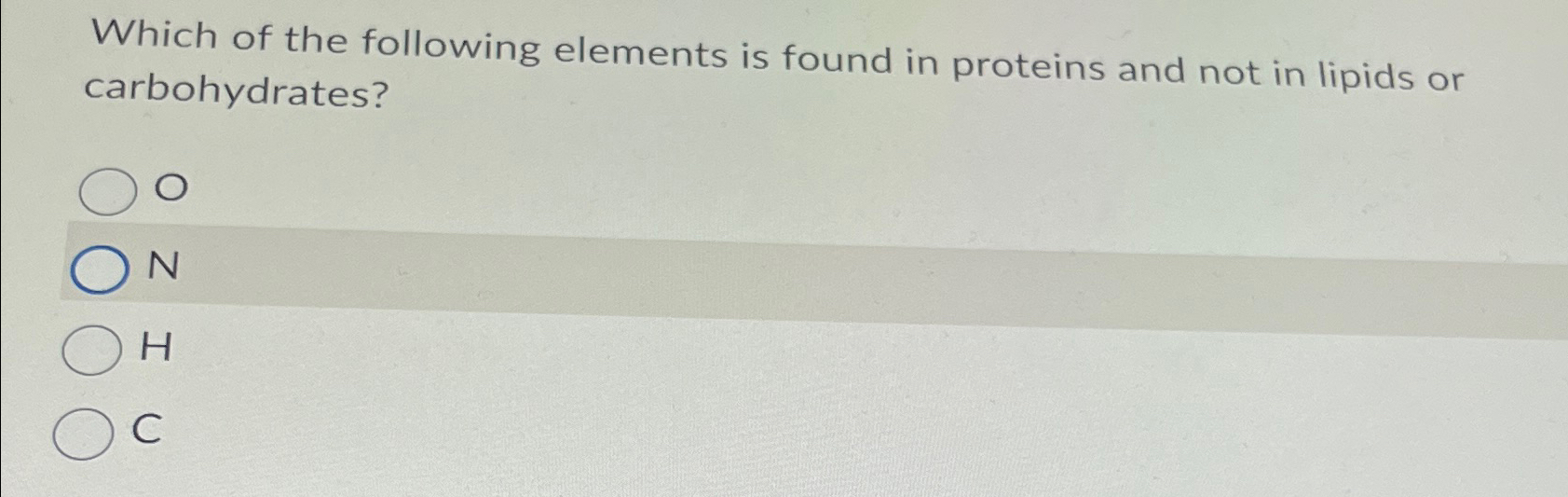 which-of-the-following-elements-is-found-in-proteins-chegg