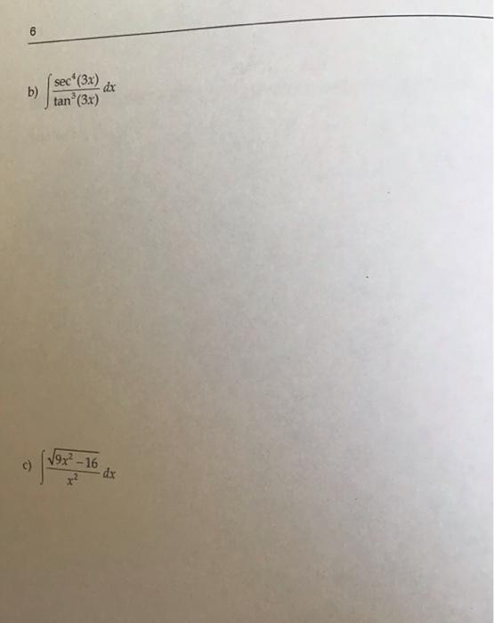 Solved Integral Calculus plz Questions are in french but