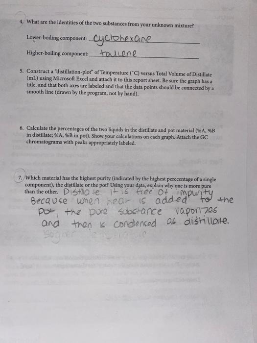 Solved Simple Distillation PRELAB The notebook prelab you