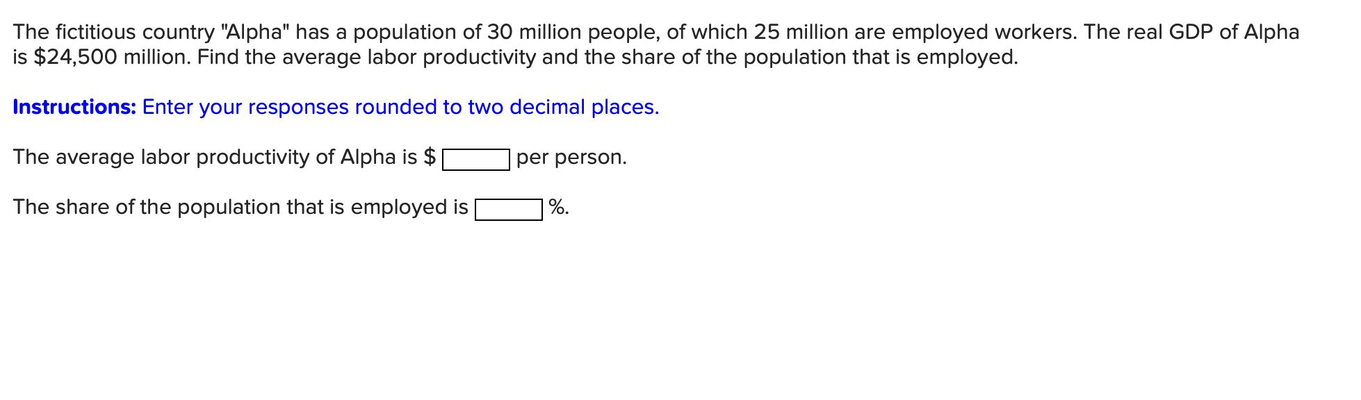 Solved The Fictitious Country "Alpha" Has A Population Of 30 | Chegg.com