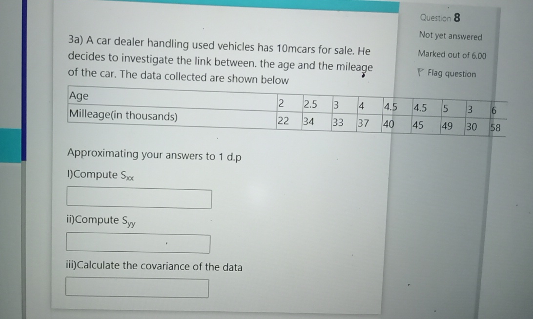 Solved 3a) ﻿A car dealer handling used vehicles has 10 | Chegg.com