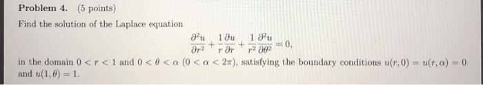 Solved Problem 4. (5 Points) Find The Solution Of The | Chegg.com