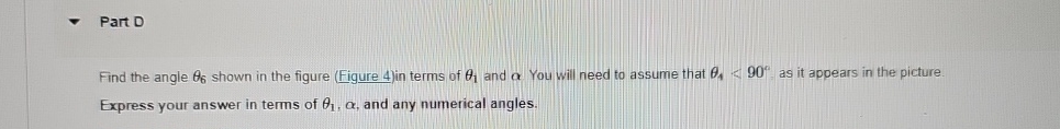 Part DFind the angle θ6 ﻿shown in the figure (Figure | Chegg.com