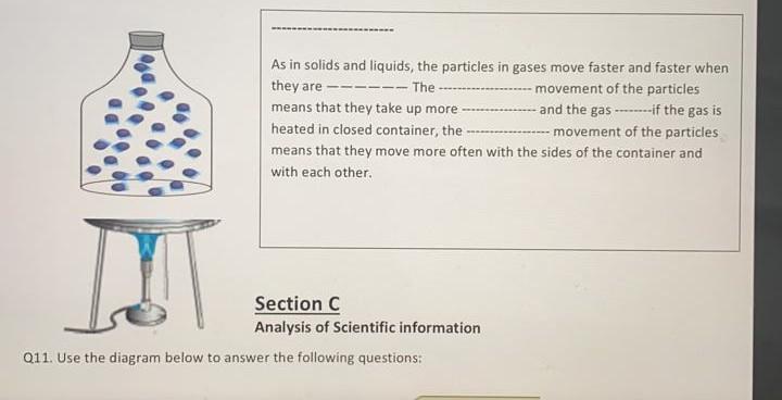 Solved As In Solids And Liquids The Particles In Gases M Chegg Com