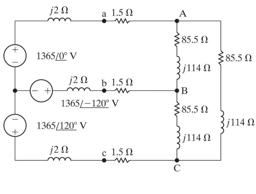 Solved Construct a singlephase equivalent circuit(per phase