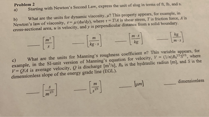 unit of viscosity unit of viscosity