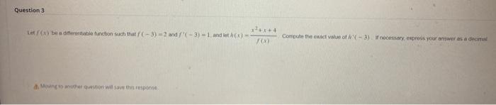 Solved Question 3 | Chegg.com
