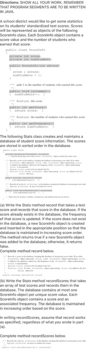 java part b programs - do read - part b java programs... Solved PLEASE USE JAVA (also make sure part a is called in | Chegg.com