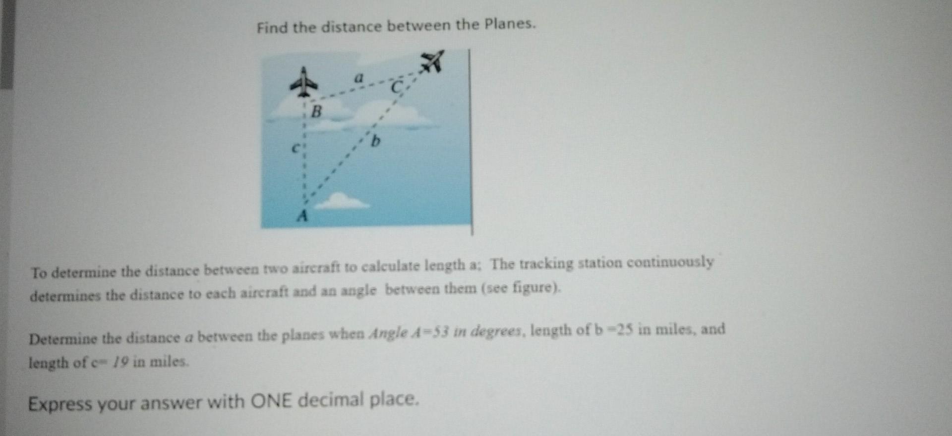 Solved Find the distance between the Planes. B А To