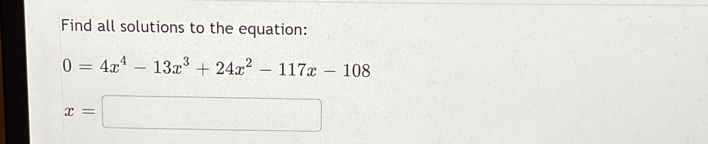 Solved Find all solutions to the | Chegg.com