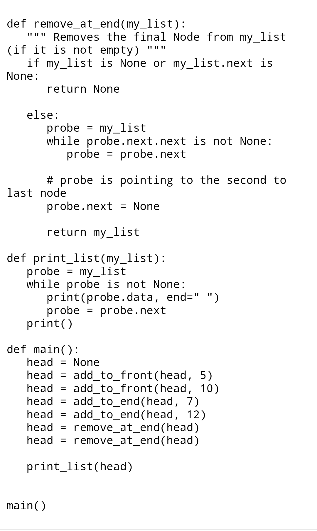 Solved Description . Copy the included Node class into a | Chegg.com