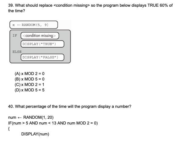 Solved 38. What will the result of the displayed program be? | Chegg.com