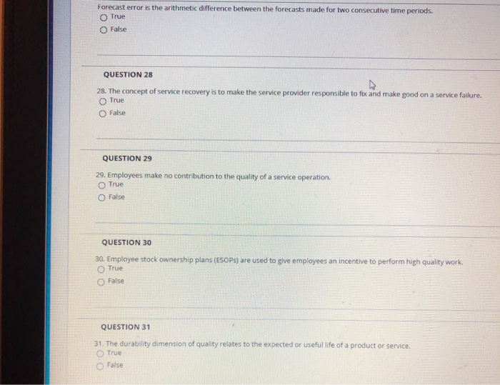 Solved Forecast error is the arithmetic difference between | Chegg.com
