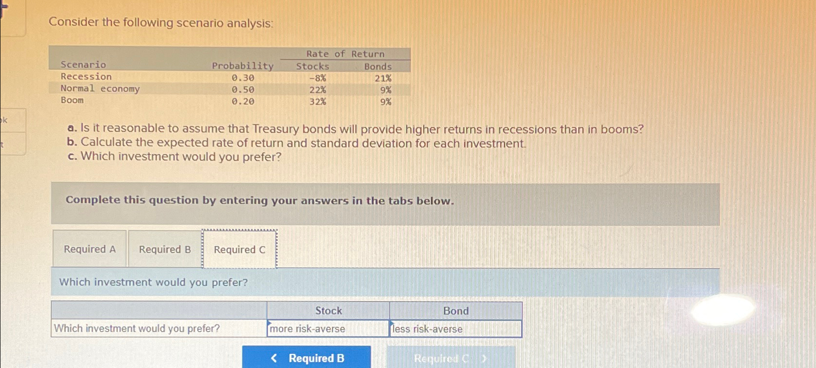 Solved Consider The Following Scenario | Chegg.com