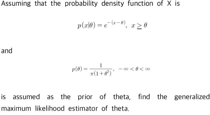 Solved Assuming that the probability density function of X | Chegg.com