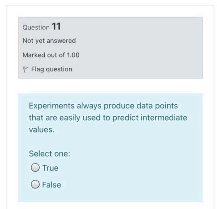 Solved Question 11 Not yet answered Marked out of 1.00 P | Chegg.com