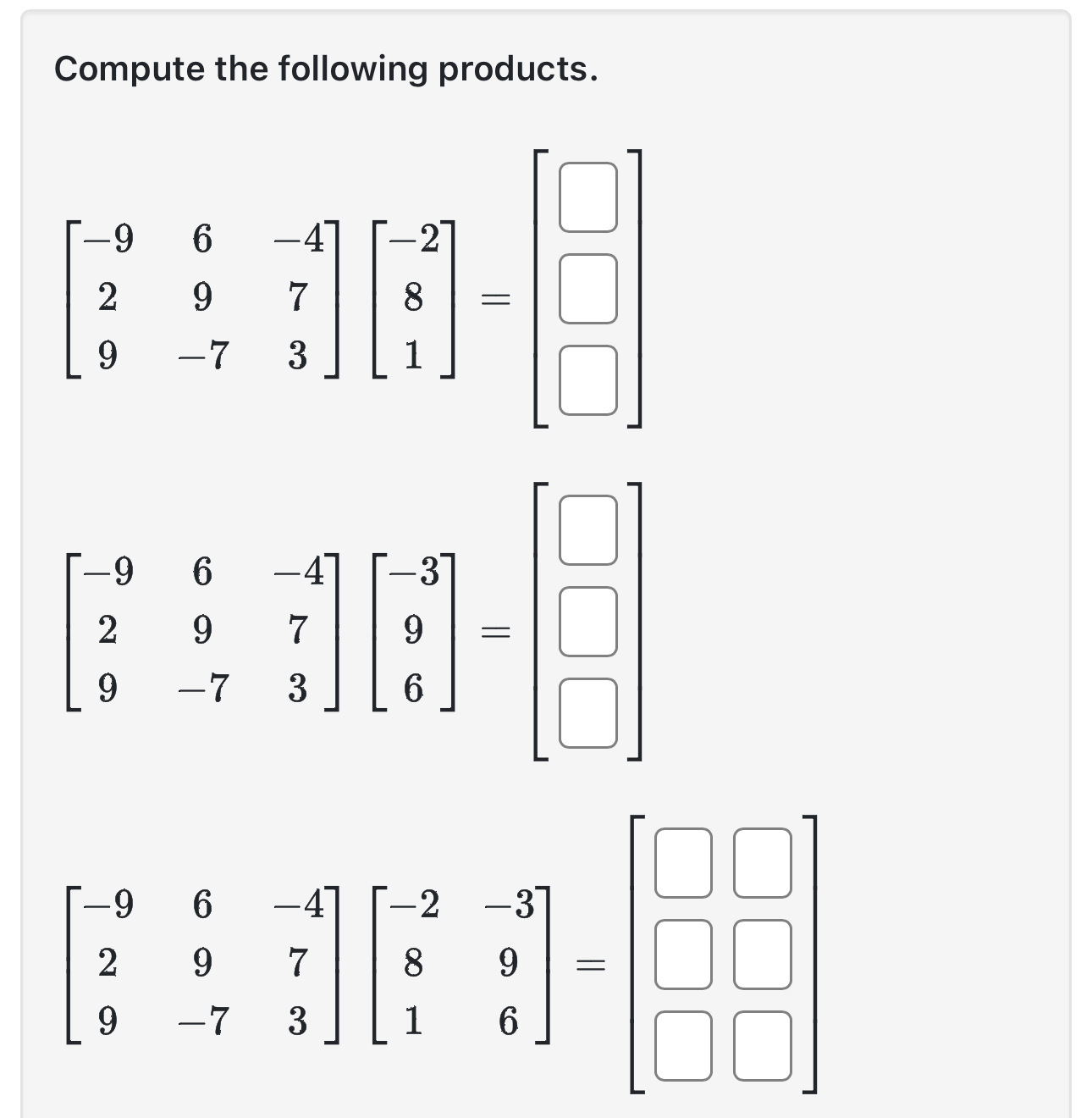 compute 7 3 10 9 8