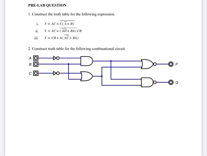 Solved therefore logic circuit, timing diagram and truth