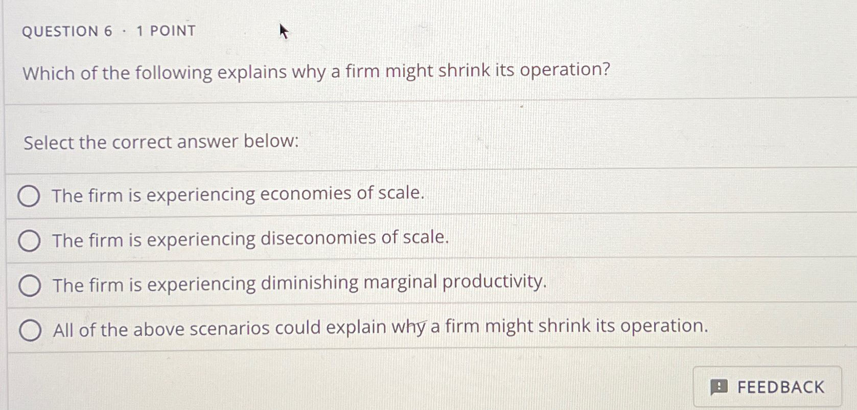 Solved Question 6 1 ﻿pointwhich Of The Following Explains