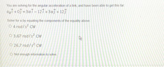 Solved You are solving for the angular acceleration of a | Chegg.com