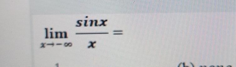 Solved sinx lim | Chegg.com