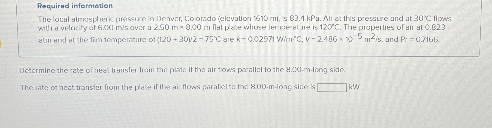 Solved Required informationThe local atmospheric pressure in | Chegg.com