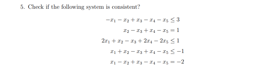 Solved Check if the following system is | Chegg.com