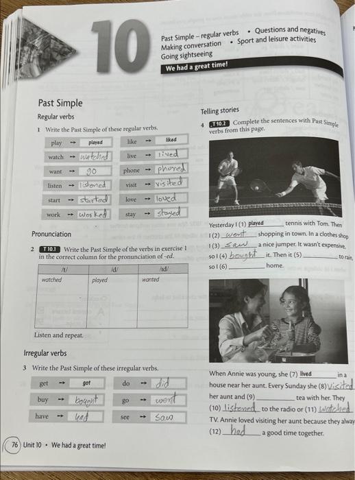 Simple past regular verbs - Write in the past simple. SIMPLE