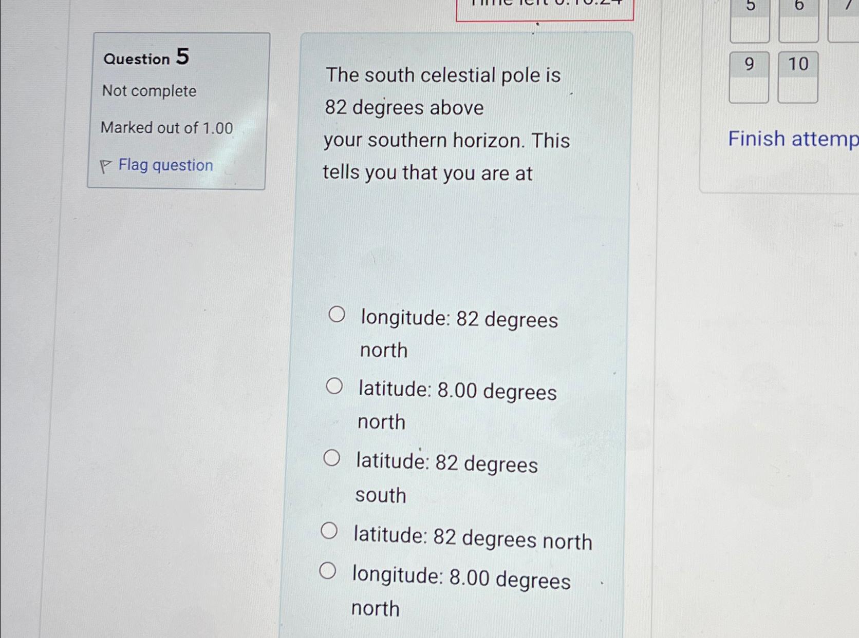 Solved Question 5Not completeMarked out of 1.00Flag | Chegg.com