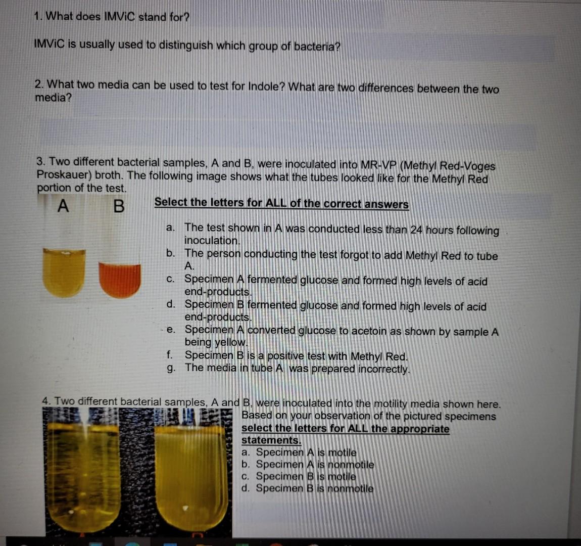 Solved 7. Two Different Bacterial Samples, A And B, Were | Chegg.com