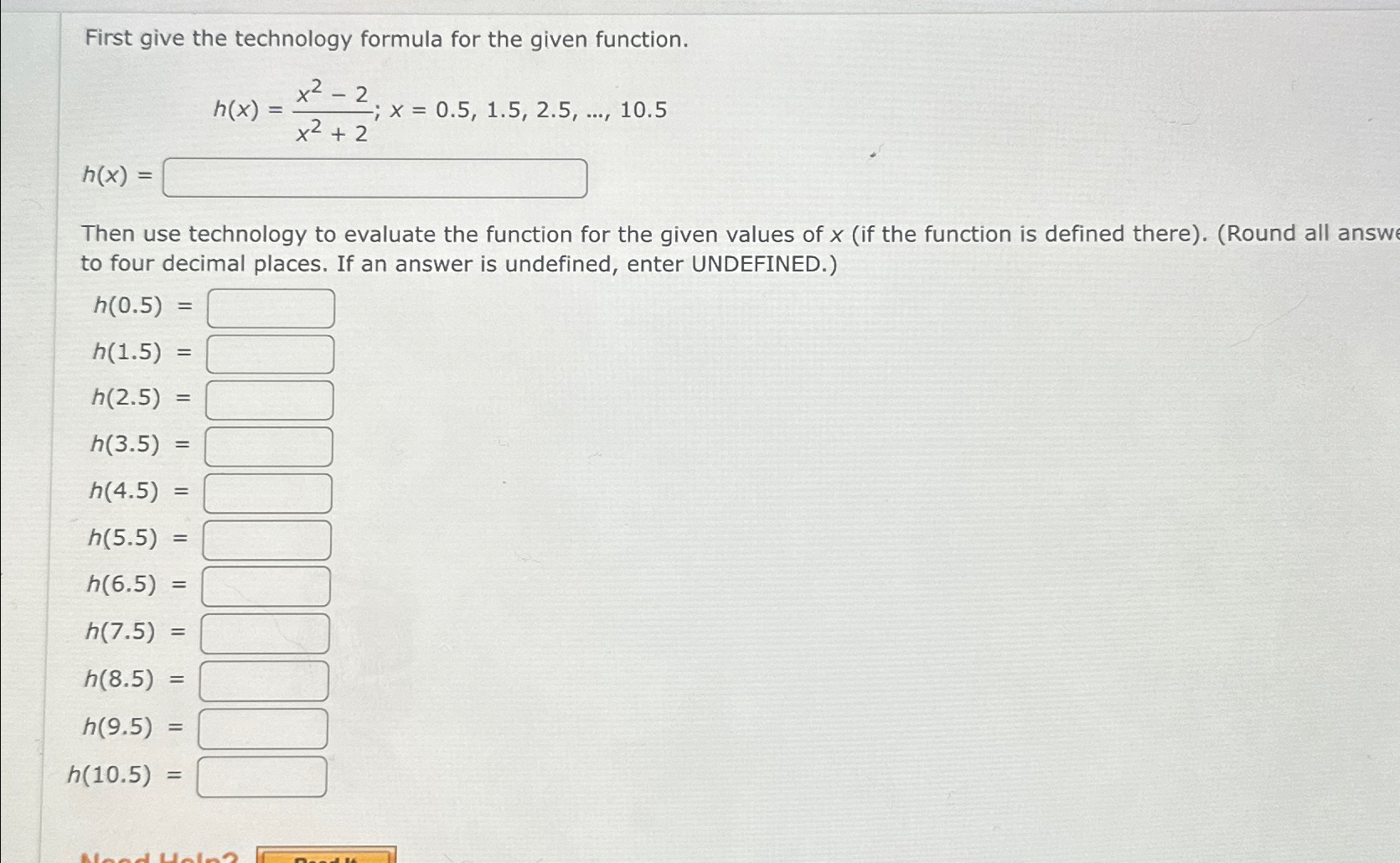 Solved First give the technology formula for the given | Chegg.com