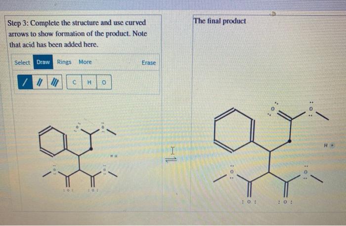 Solved Step 1: Use curved arrows to show conversion to the | Chegg.com