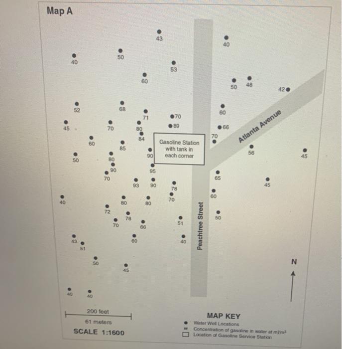 Solved Activity 2Distance between Locations A map is a