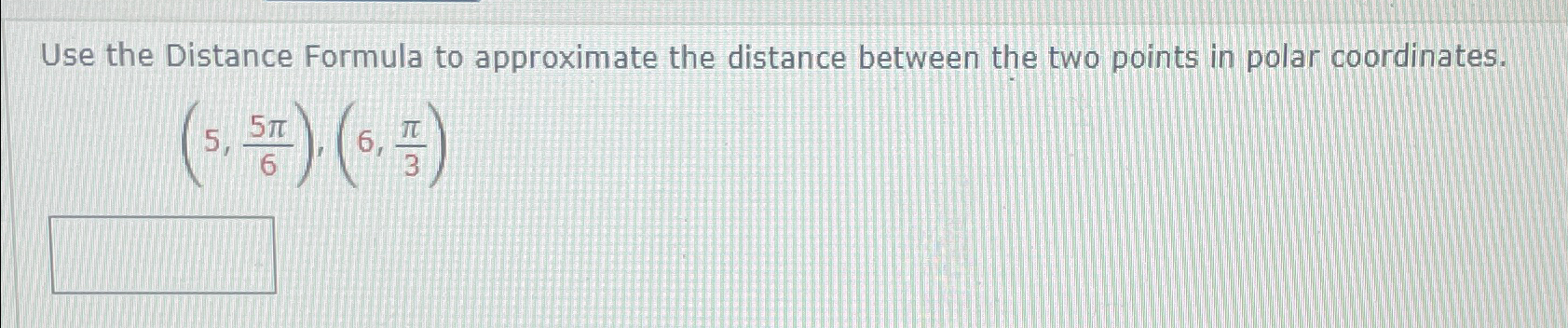 Solved Use the Distance Formula to approximate the distance | Chegg.com