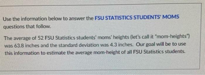 Use the information below to answer the FSU | Chegg.com